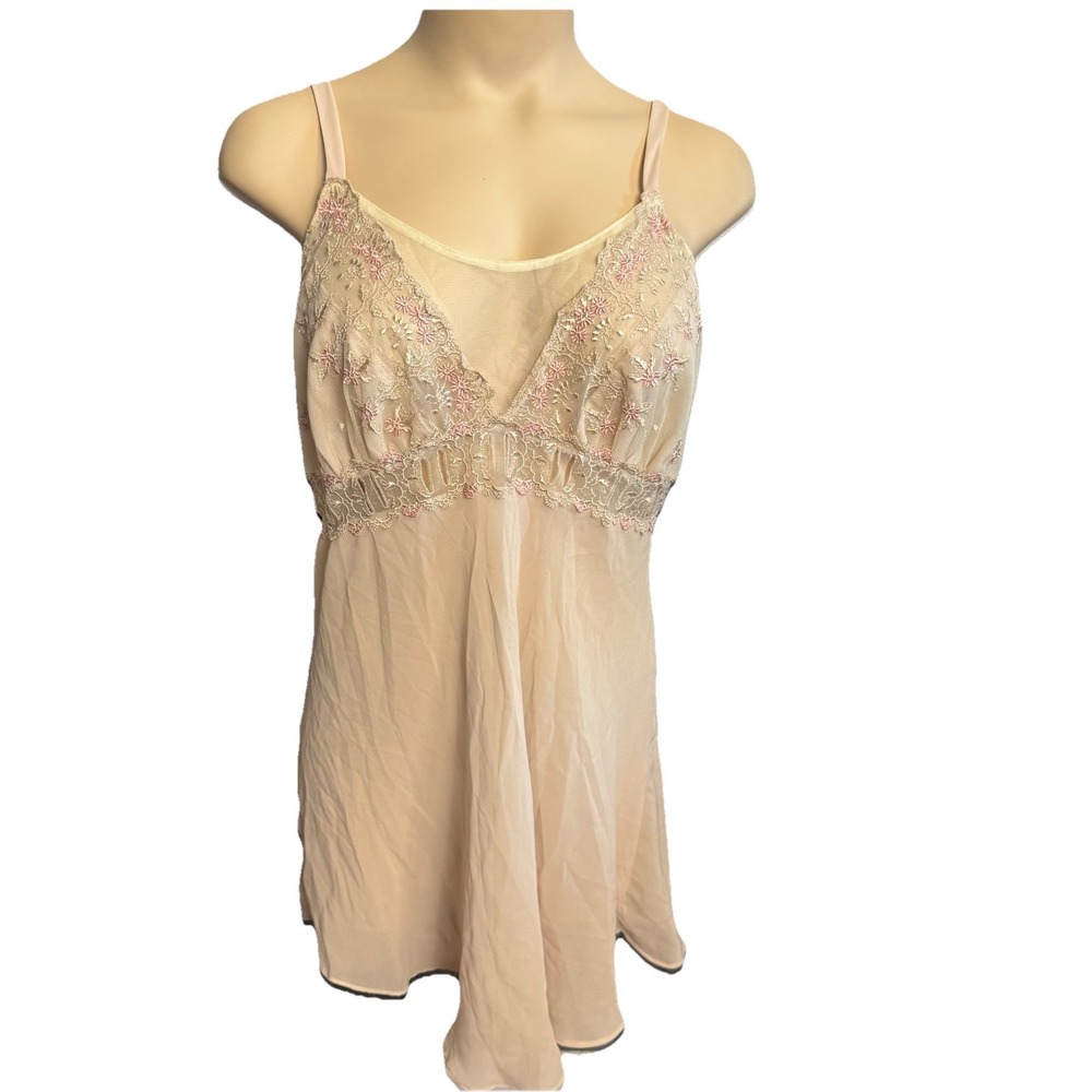 Cinema Etoile Large Babydoll Slip Dress Ivory Lace Lingerie Y2K Fairy Romantic